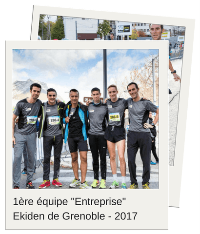 1ère équipe entreprise de l'Ekiden de Grenoble 2017