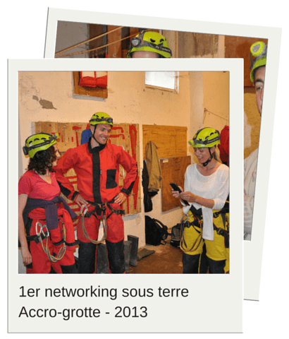 networking sous terre accrogrotte 2MSens 2013