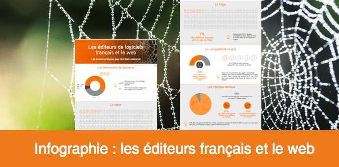 infographie les editeurs de logiciels francais et le web 2016